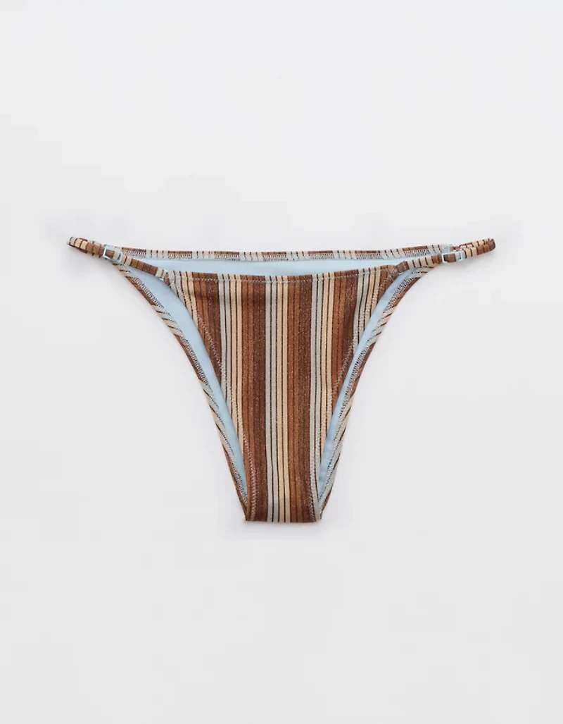 Aerie Sparkle Adjustable Cheekiest Bikini Bottom