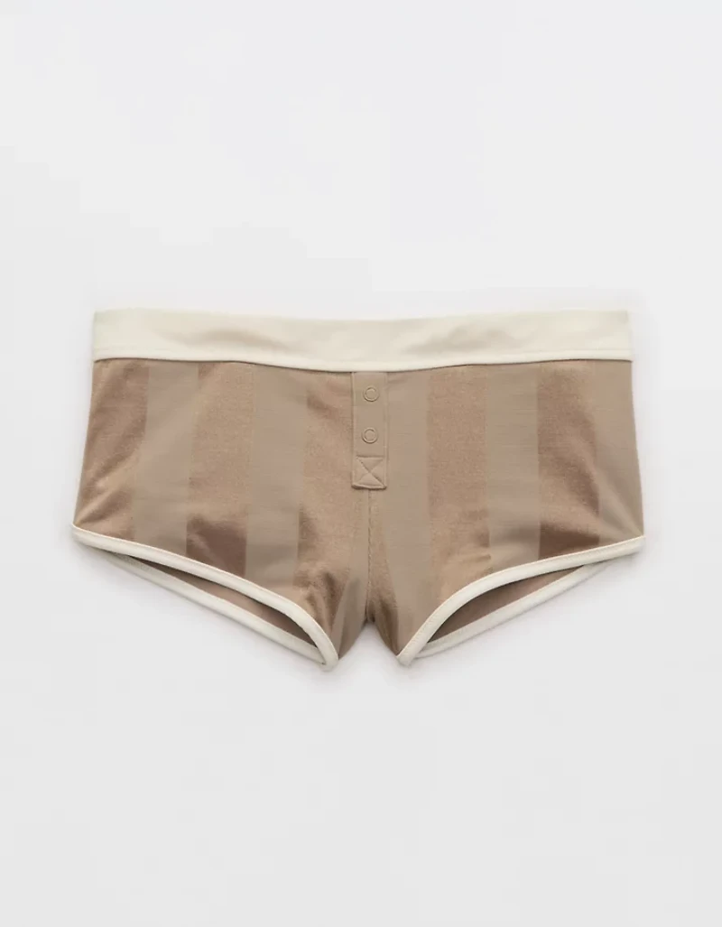 Aerie Shine Cheeky Boyshort Bikini Bottom