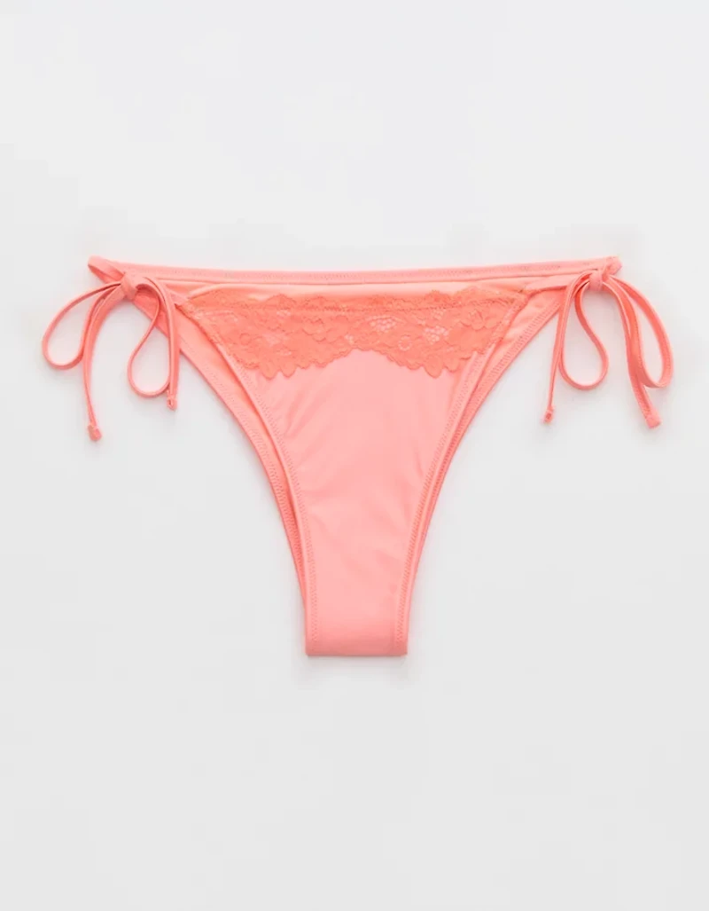 Aerie The Sunbun Shine Lace Bikini Bottom