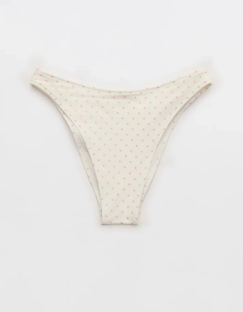 Aerie Mesh Mid Rise Cheeky Bikini Bottom
