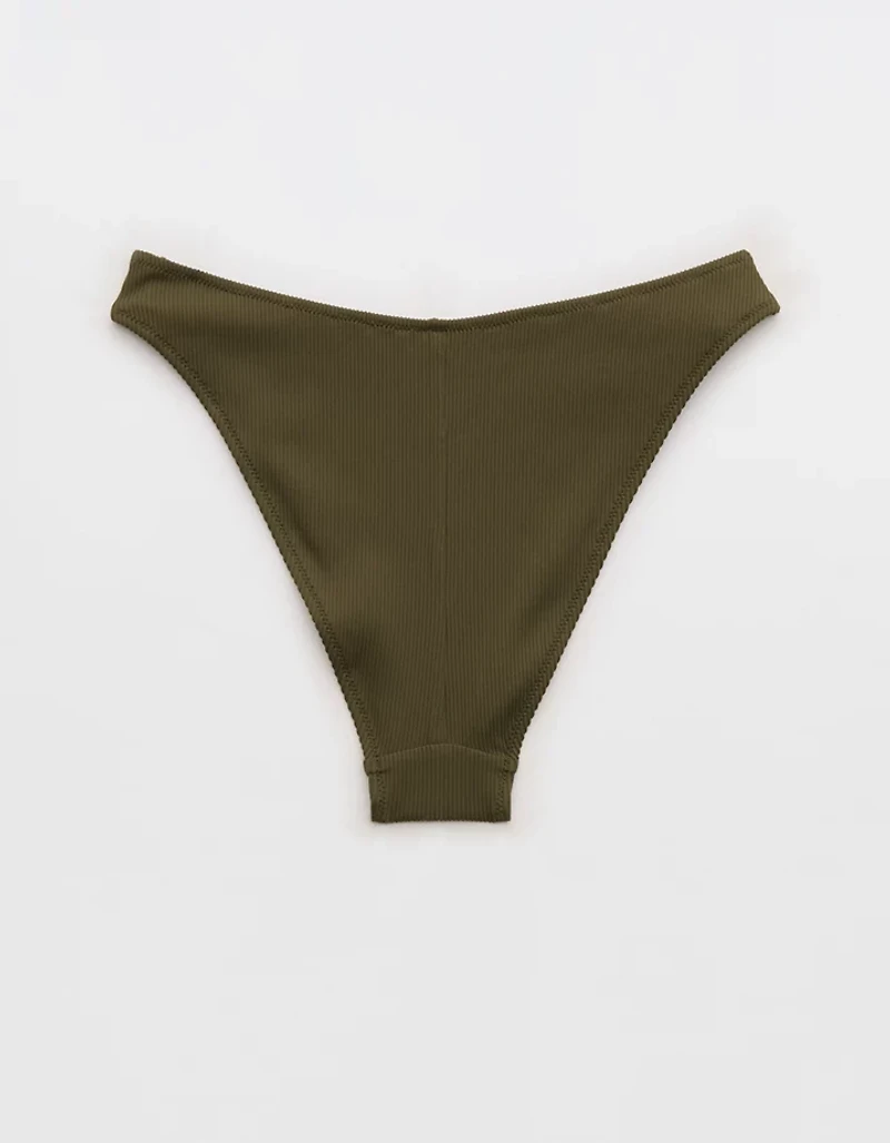 Aerie Mid Rise Cheeky Bikini Bottom