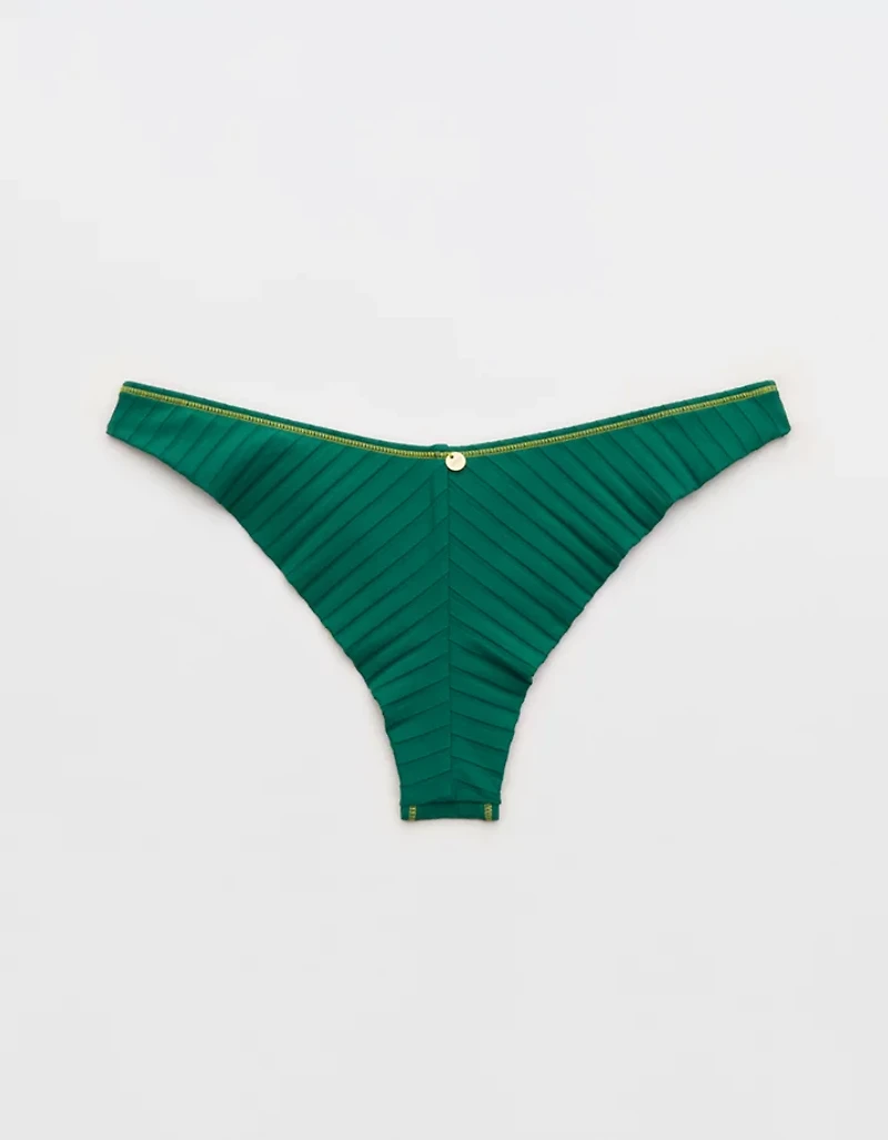 Aerie Ribbed Happy Cheeks Bikini Bottom