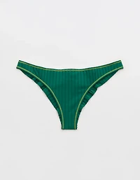 Aerie Ribbed Happy Cheeks Bikini Bottom
