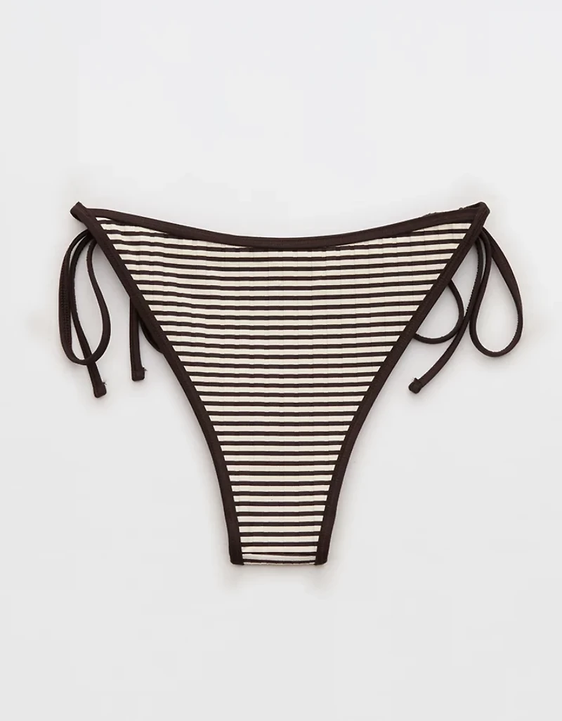 Aerie Ribbed Cheekiest Side Tie Bikini Bottom