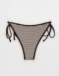 Aerie Ribbed Cheekiest Side Tie Bikini Bottom