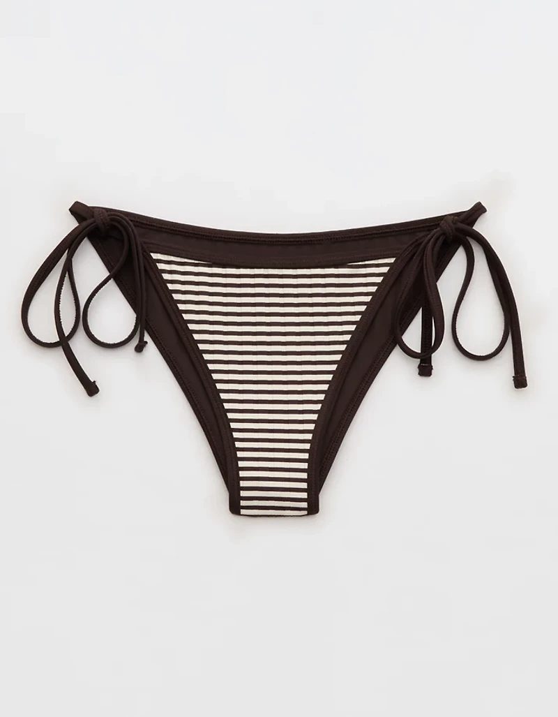 Aerie Ribbed Cheekiest Side Tie Bikini Bottom