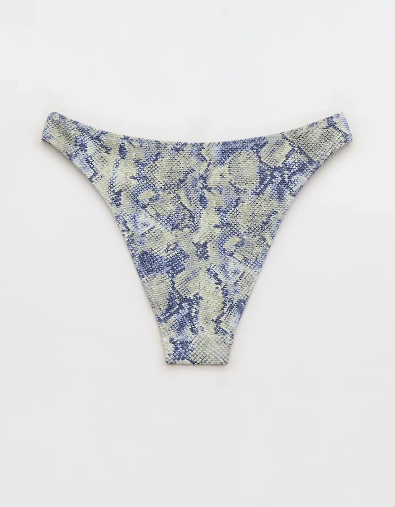 Aerie Pique Mid Rise Cheeky Bikini Bottom