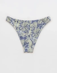 Aerie Pique Mid Rise Cheeky Bikini Bottom