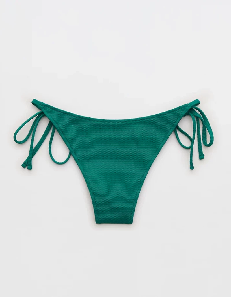Aerie Pique Cheekiest Side Tie Bikini Bottom