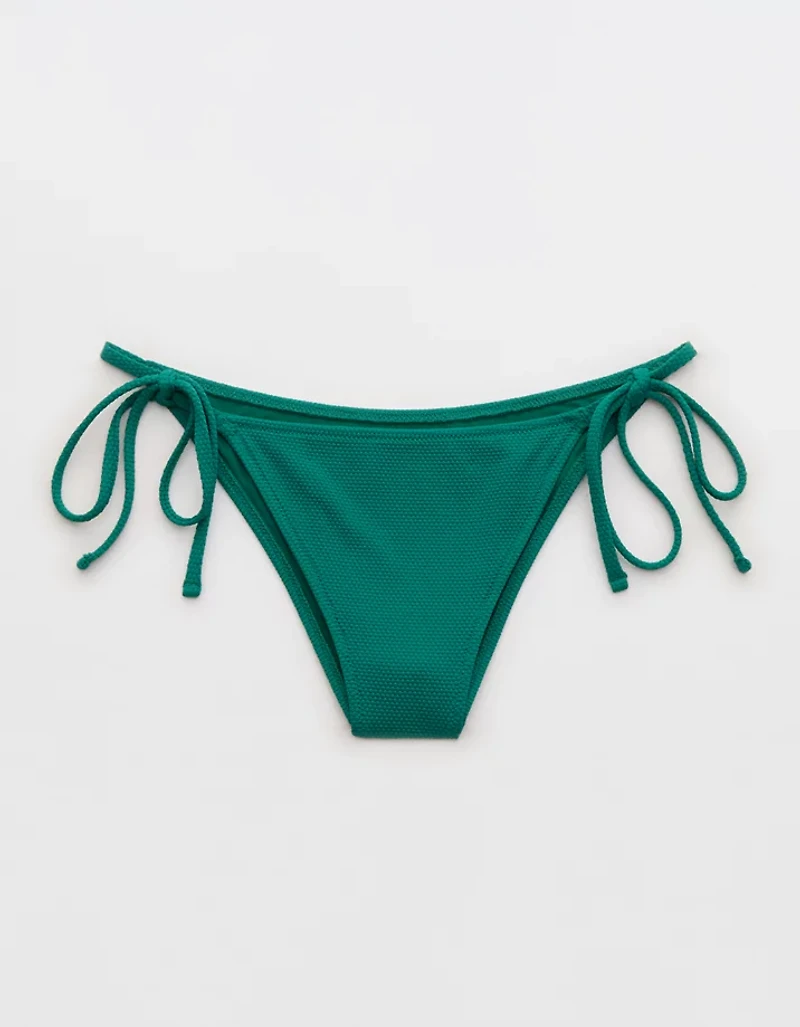 Aerie Pique Cheekiest Side Tie Bikini Bottom