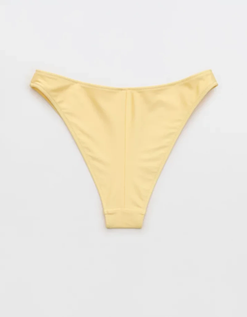 Aerie Shine Mid Rise Cheeky Bikini Bottom