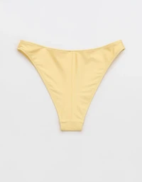 Aerie Shine Mid Rise Cheeky Bikini Bottom