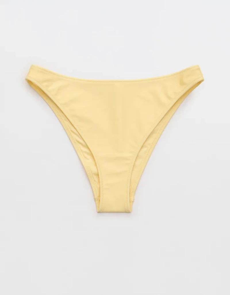 Aerie Shine Mid Rise Cheeky Bikini Bottom