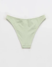 Aerie Pique Mid Rise Cheeky Bikini Bottom