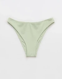 Aerie Pique Mid Rise Cheeky Bikini Bottom