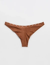Aerie Happy Cheeks Suede Bikini Bottom