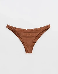 Aerie Happy Cheeks Suede Bikini Bottom