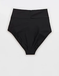 Aerie High Rise Full Coverage Crossover Bikini Bottom