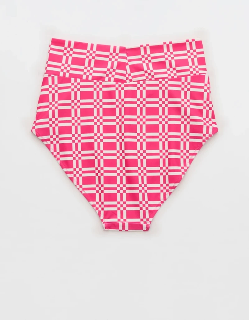 Aerie High Rise Full Coverage Crossover Bikini Bottom