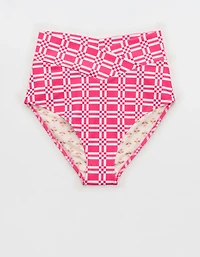 Aerie High Rise Full Coverage Crossover Bikini Bottom
