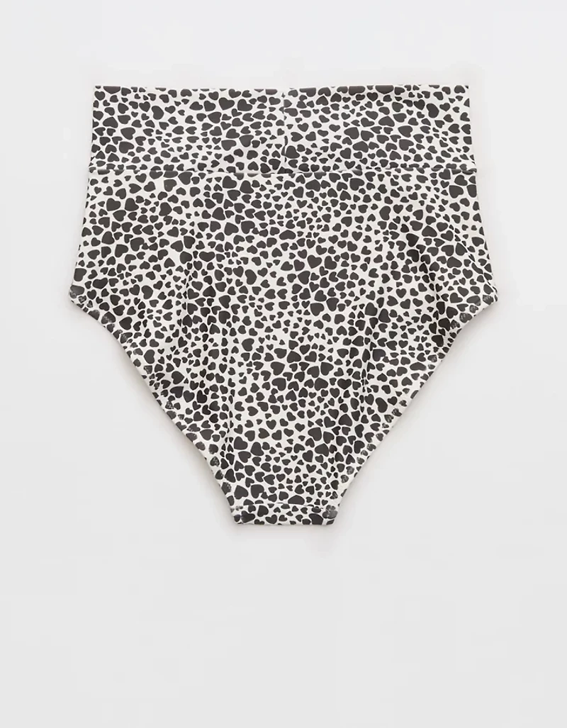 Aerie High Rise Full Coverage Crossover Bikini Bottom