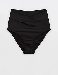 Aerie Crossover High Waisted Bikini Bottom
