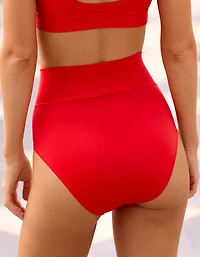 Aerie Crossover High Waisted Bikini Bottom