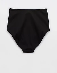 Aerie Ribbed High Waisted Full Coverage Bikini Bottom
