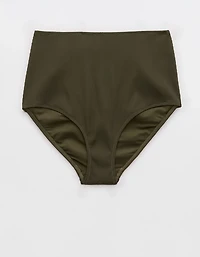 Aerie Ribbed High Waisted Full Coverage Bikini Bottom
