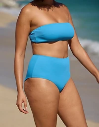 Aerie Ribbed High Waisted Full Coverage Bikini Bottom