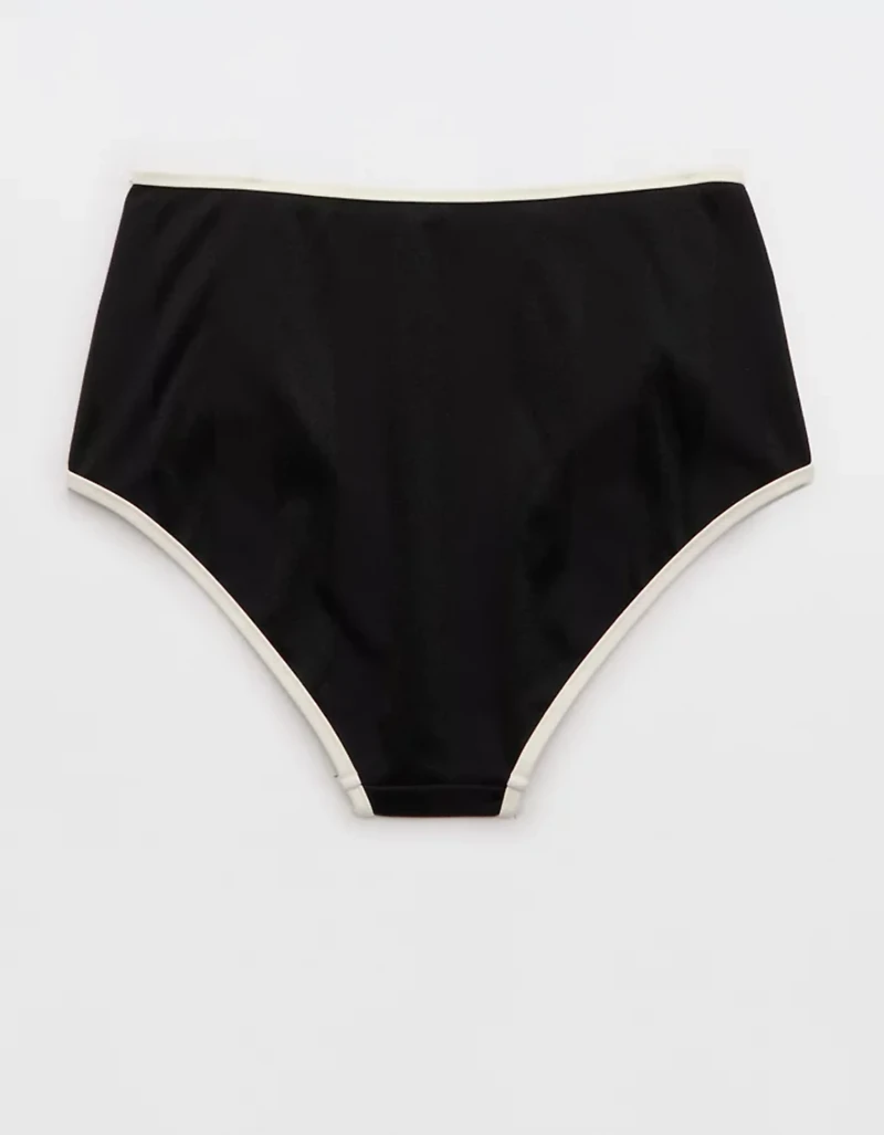 Aerie High Waisted Shine Bikini Bottom