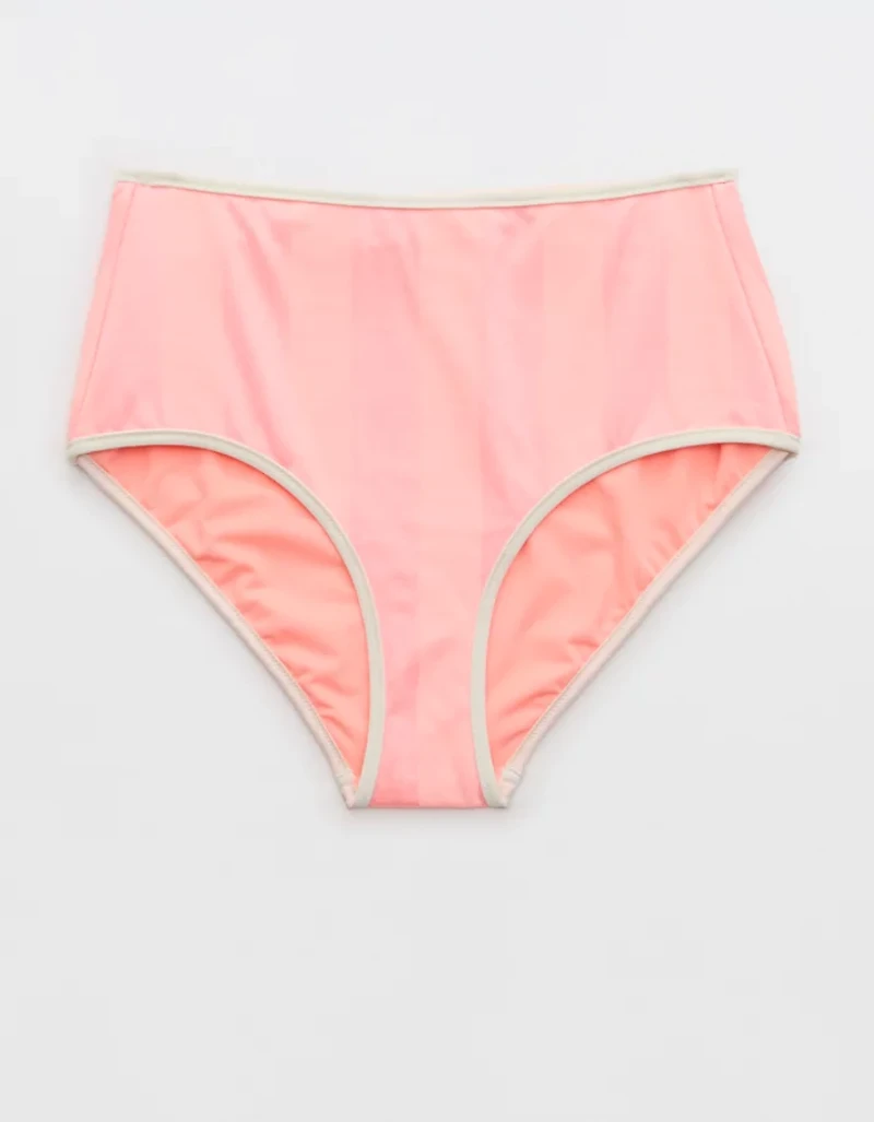 Aerie High Waisted Shine Bikini Bottom