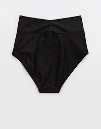 Aerie Ruched High Waisted Full Coverage Bikini Bottom