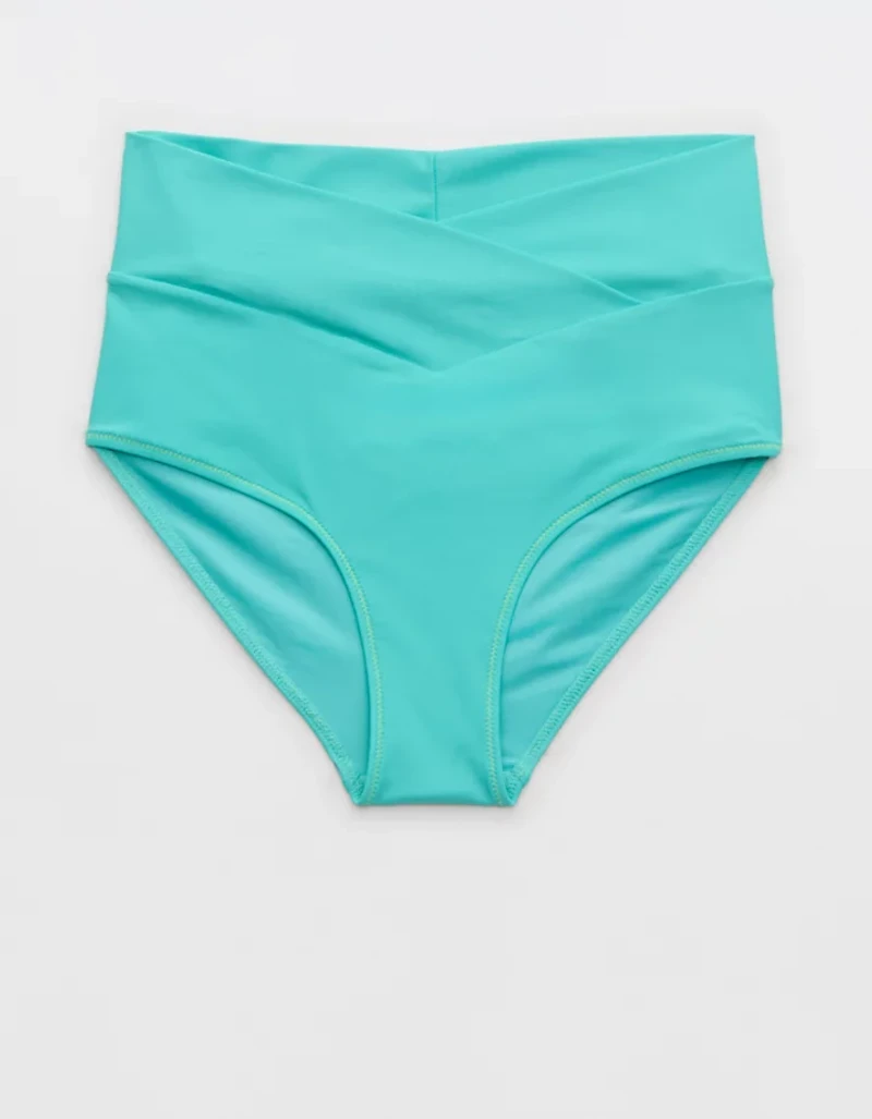 Aerie Crossover High Waisted Bikini Bottom