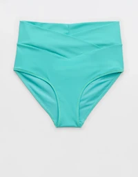 Aerie Crossover High Waisted Bikini Bottom