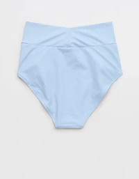 Aerie Ruched High Waisted Full Coverage Bikini Bottom