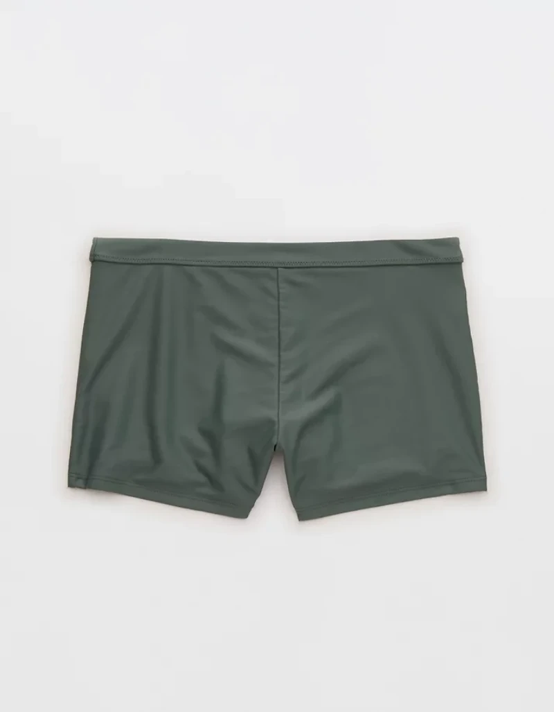 Aerie Mid Rise Boy Short Bikini Bottom