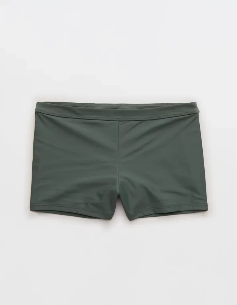 Aerie Mid Rise Boy Short Bikini Bottom