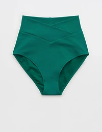 Aerie Pique High Waisted Full Coverage Bikini Bottom