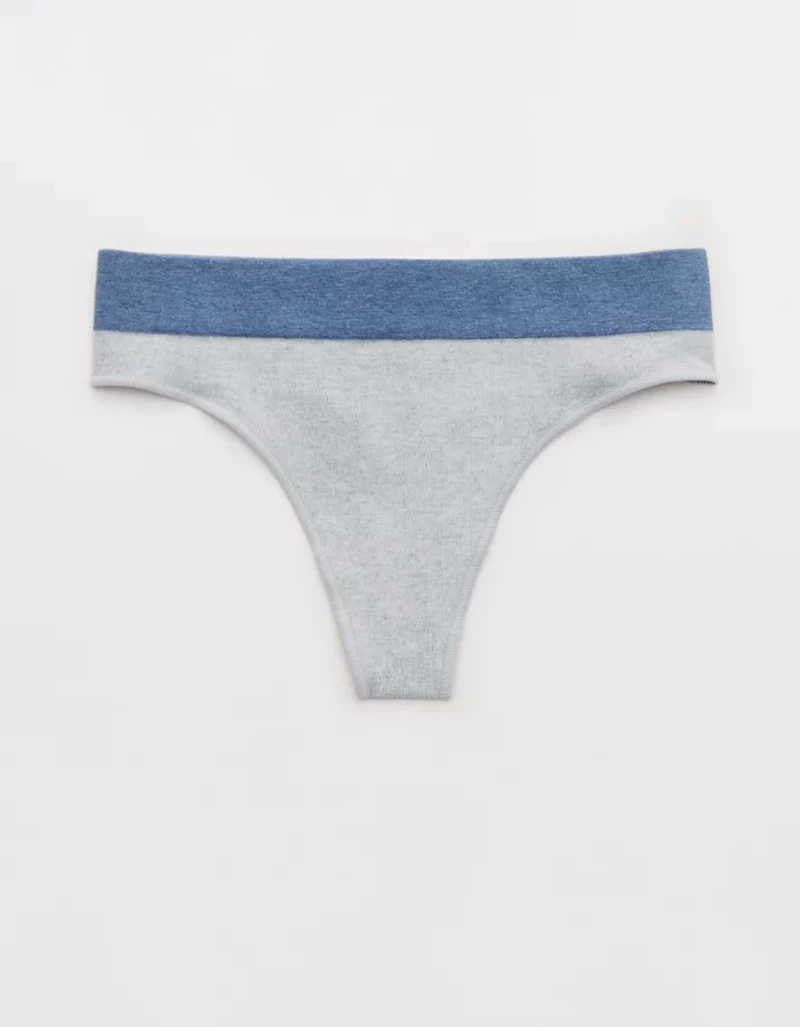 Superchill Seamless Colorblock Thong Underwear
