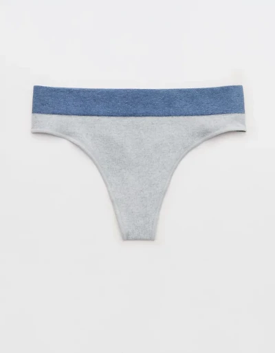 Superchill Seamless Colorblock Thong Underwear