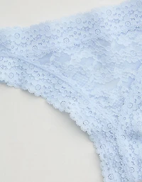 Show Off Vintage Lace Trim Thong Underwear