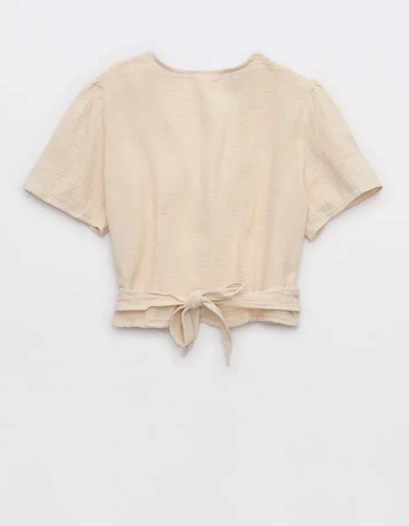 Aerie Day-Off Wrap Top