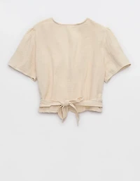 Aerie Day-Off Wrap Top