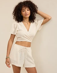 Aerie Day-Off Wrap Top