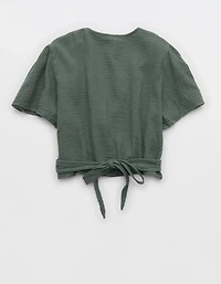 Aerie Day-Off Wrap Top