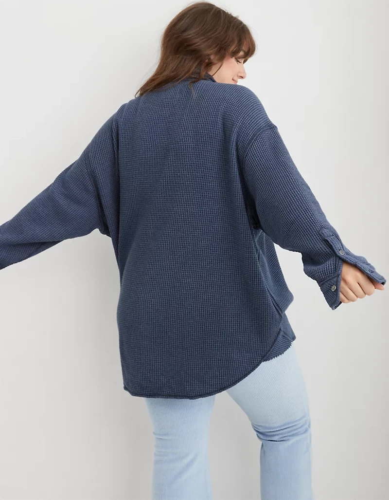 Aerie LumberJane Waffle Shirt