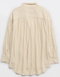 Aerie Gauzy Coverup Shirt