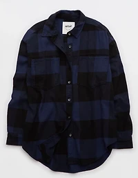 Aerie Anytime Fave Flannel Button Down Shirt