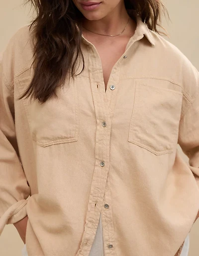 Aerie Anytime Fave Twill Shirt